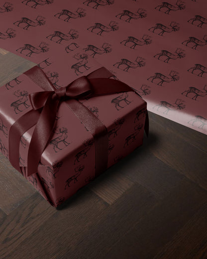 Vintage Reindeer Gift Wrap