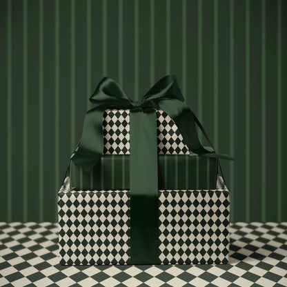 Vintage Green Argyle