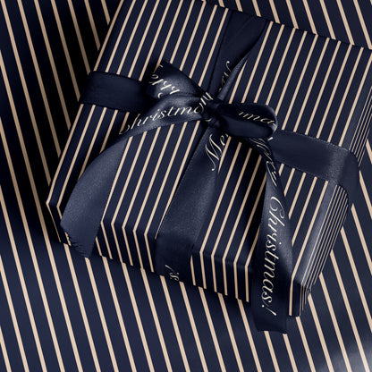 Blue Off-White Striped