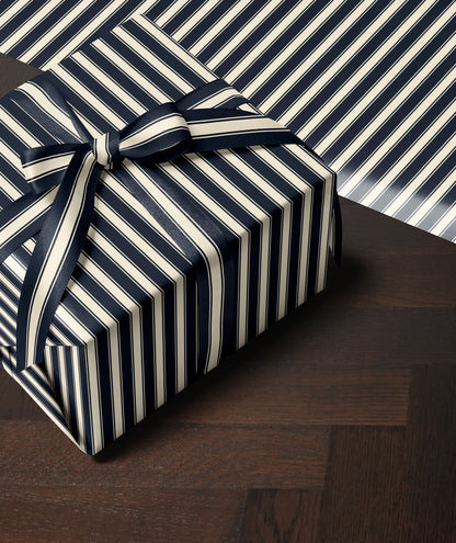 Blue & White Stripe Wrapping Paper