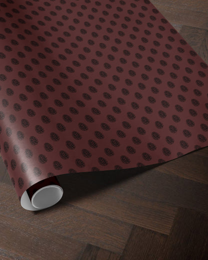 Brown Pinecone Holiday Gift Wrap
