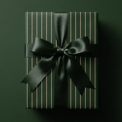 Green Pinstripe Wrapping Paper