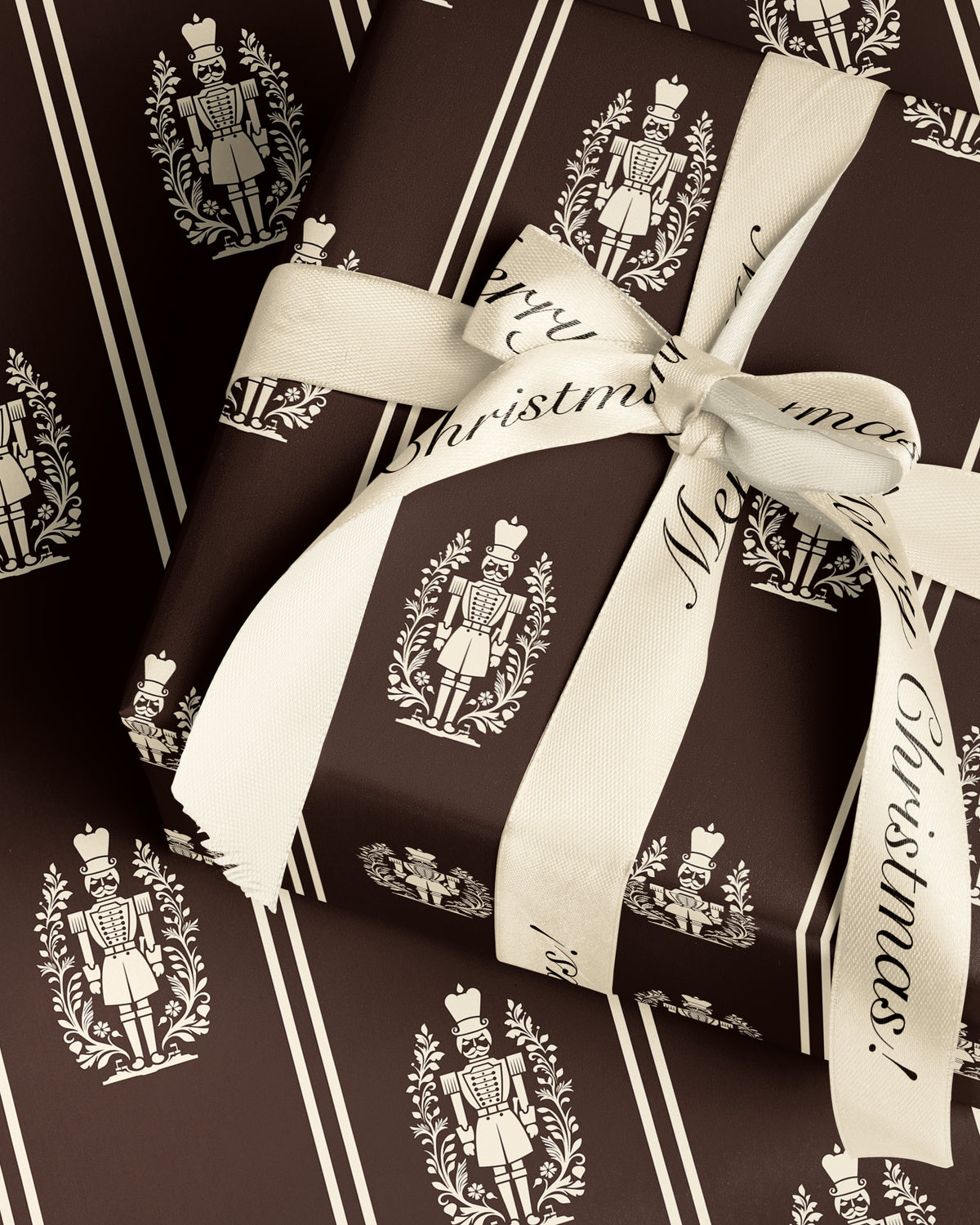 Brown Nutcracker Wrapping Paper