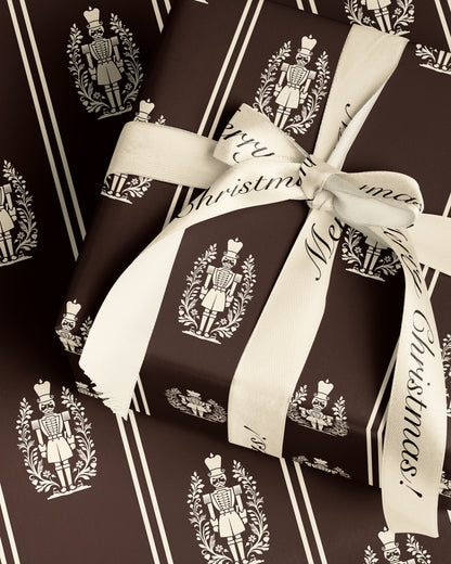 Brown Nutcracker Wrapping Paper