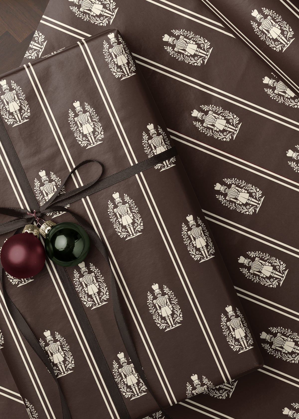 Brown Nutcracker Wrapping Paper