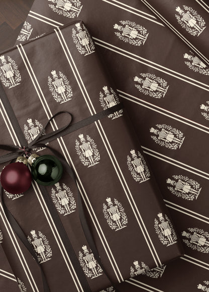Brown Nutcracker Wrapping Paper