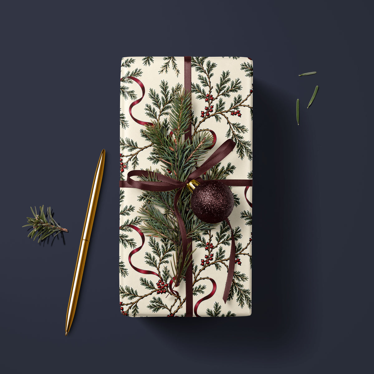 Vintage Botanical Wrapping Paper
