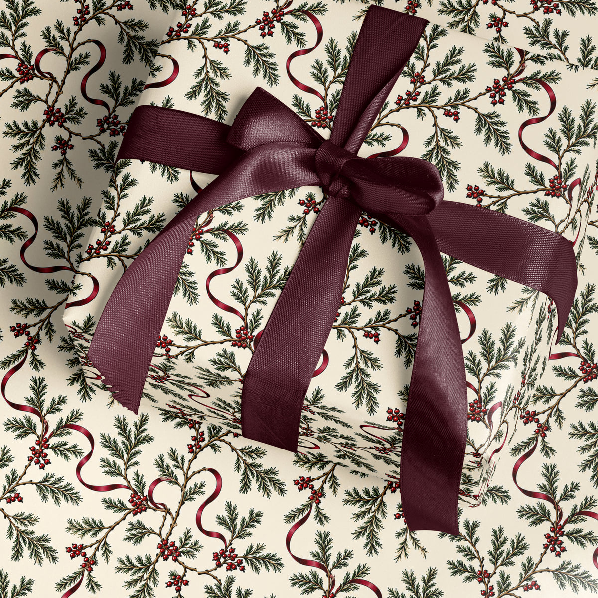 Vintage Botanical Wrapping Paper