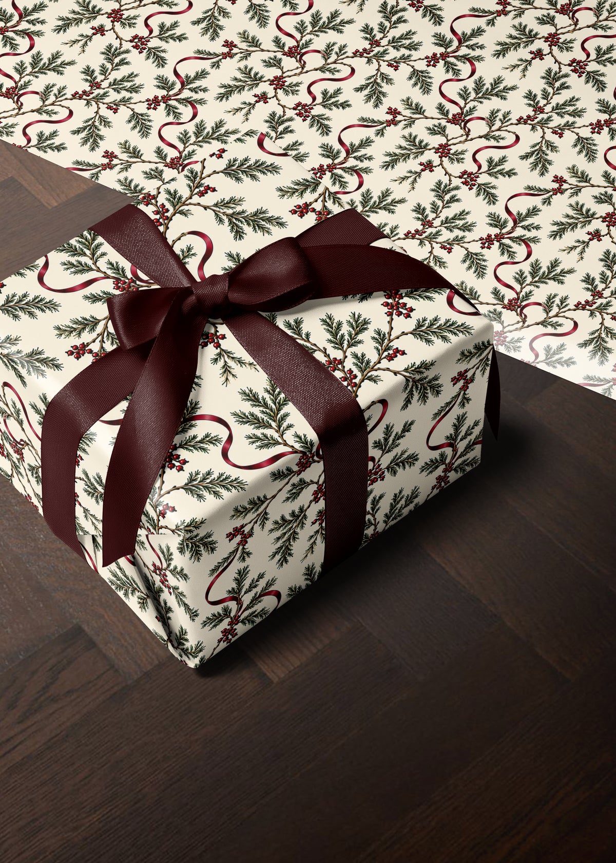 Vintage Botanical Wrapping Paper