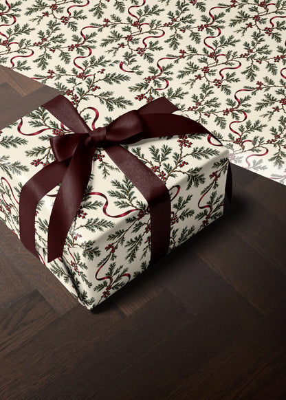 Vintage Botanical Wrapping Paper