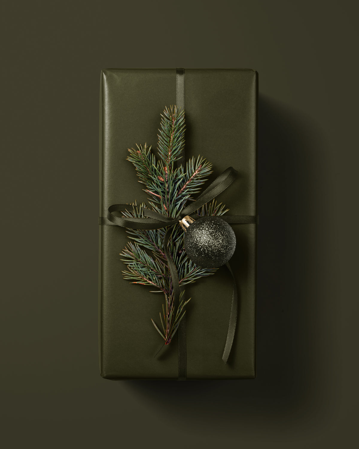 Dark Olive Green Wrapping Paper