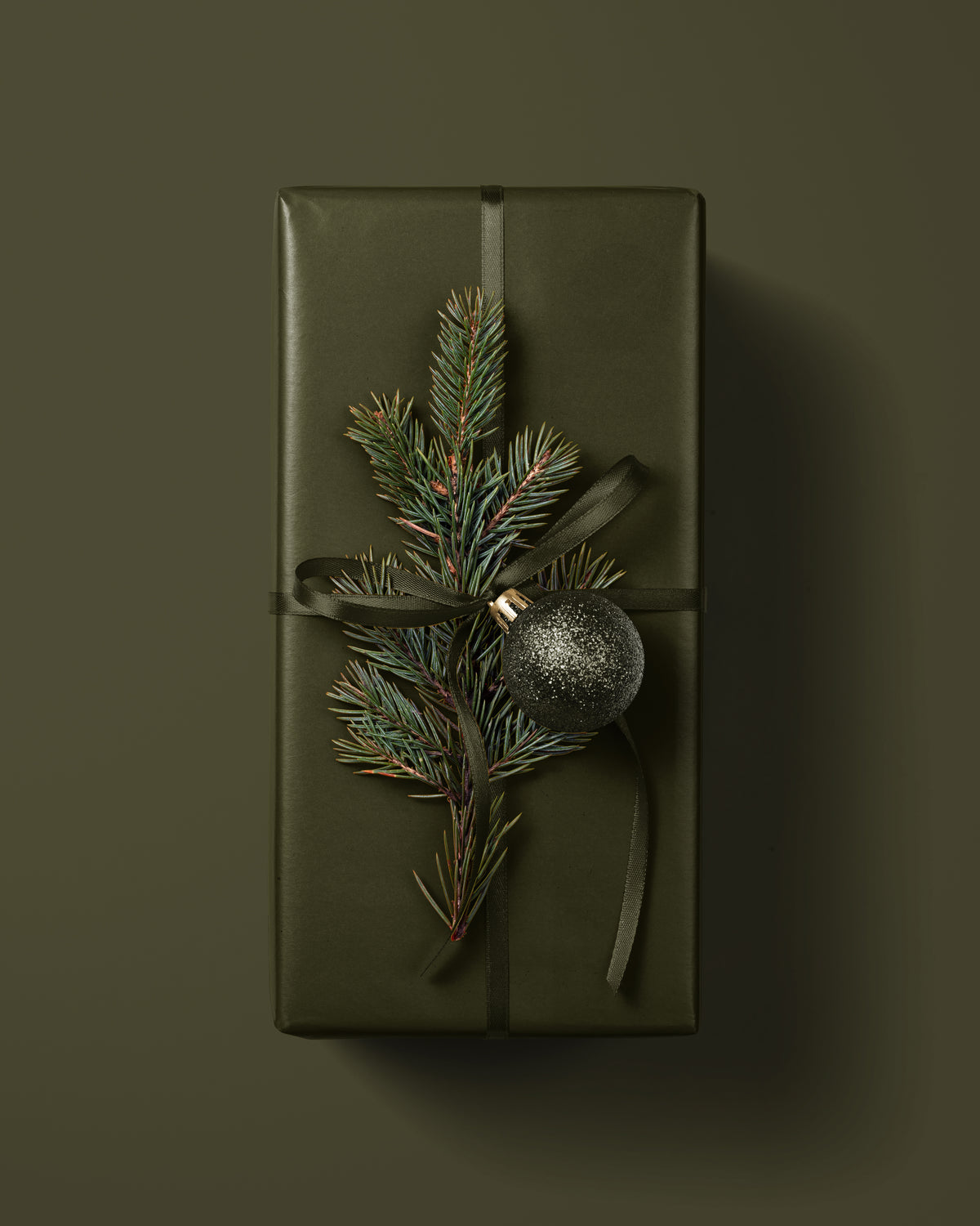 Dark Olive Green Wrapping Paper