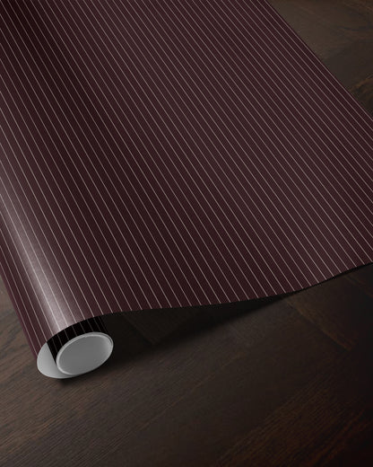 Burgundy Striped Wrapping Paper