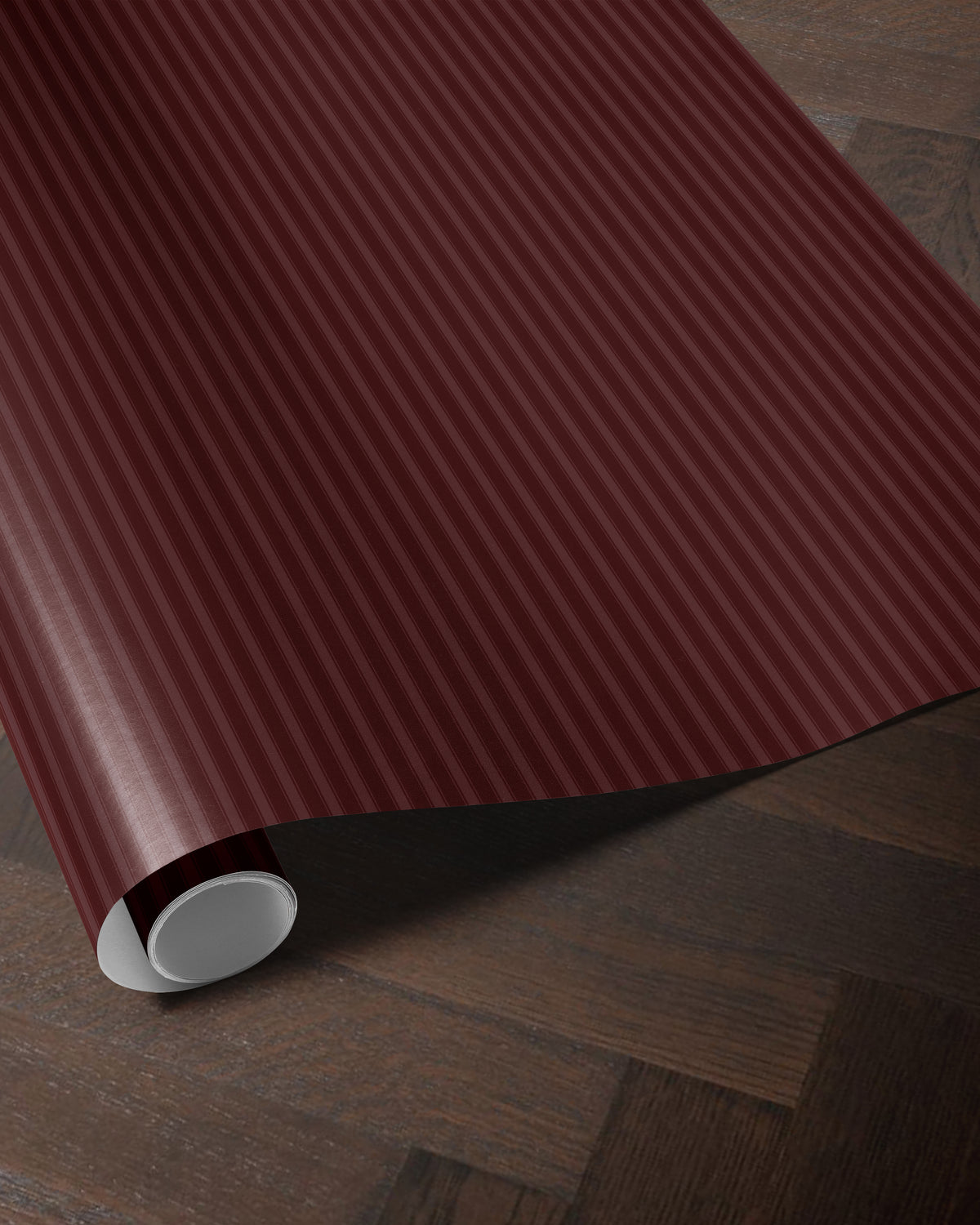 Burgundy Red Stripe Wrapping Paper