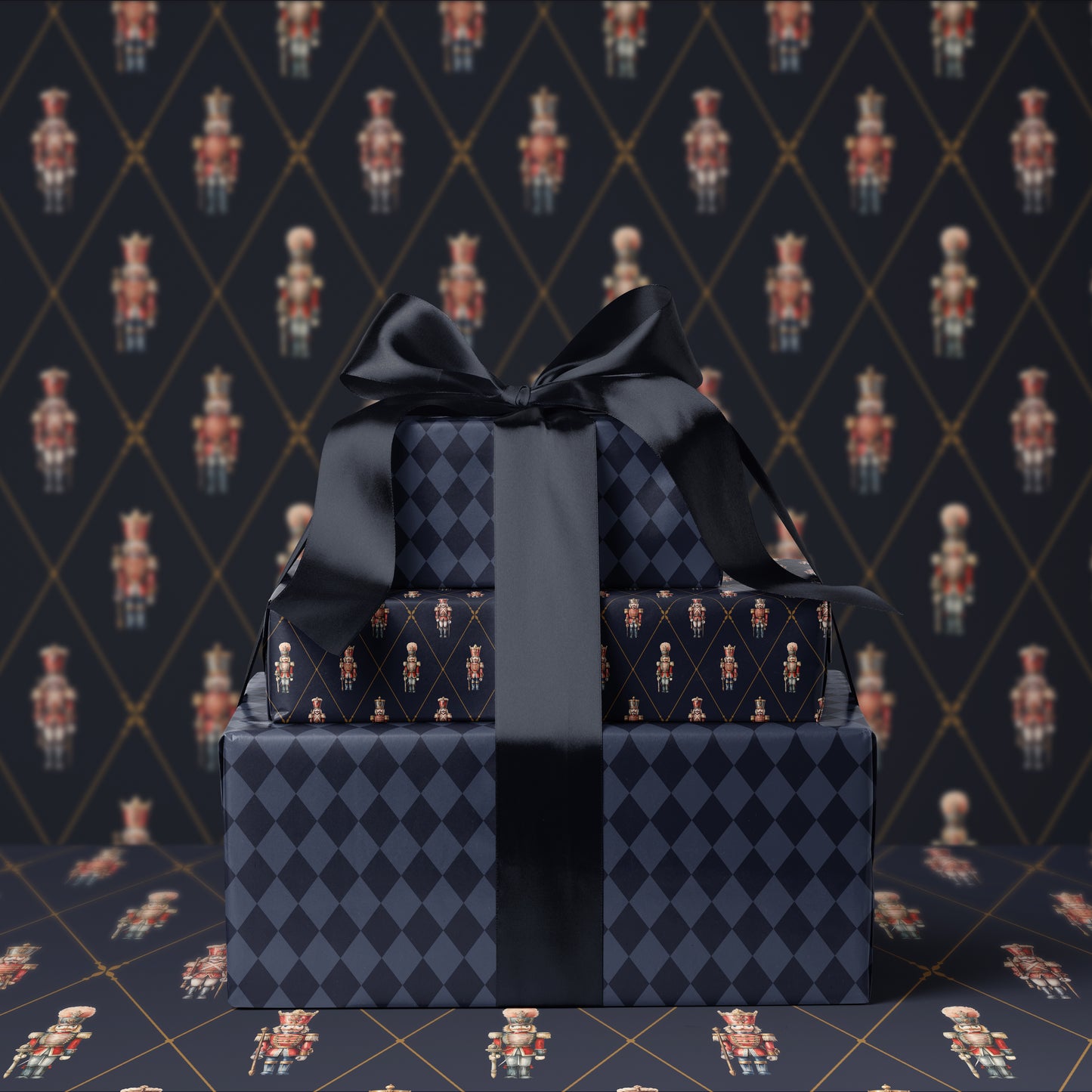 Blue Gift Wrap Roll. Plaid Wrapping Paper. Christmas GIft Wrap Paper. Classic Christmas Paper. Blue Holiday Gift Wrap for him 