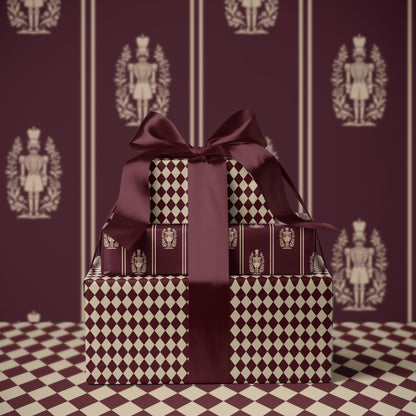 Holiday Wrapping Paper. Traditional Gift Wrap. Plaid Gift Wrap. red and Creamy White Wrapping Paper. Classic Christmas Wrapping Paper Argyle 