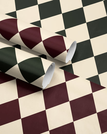 Green Gift Wrap. Christmas Gift Wrap Roll. Plaid Wrapping Paper Vintage Argyle Pattern Christmas Gift Wrap. Elegant Green Holiday Gift Wrap 