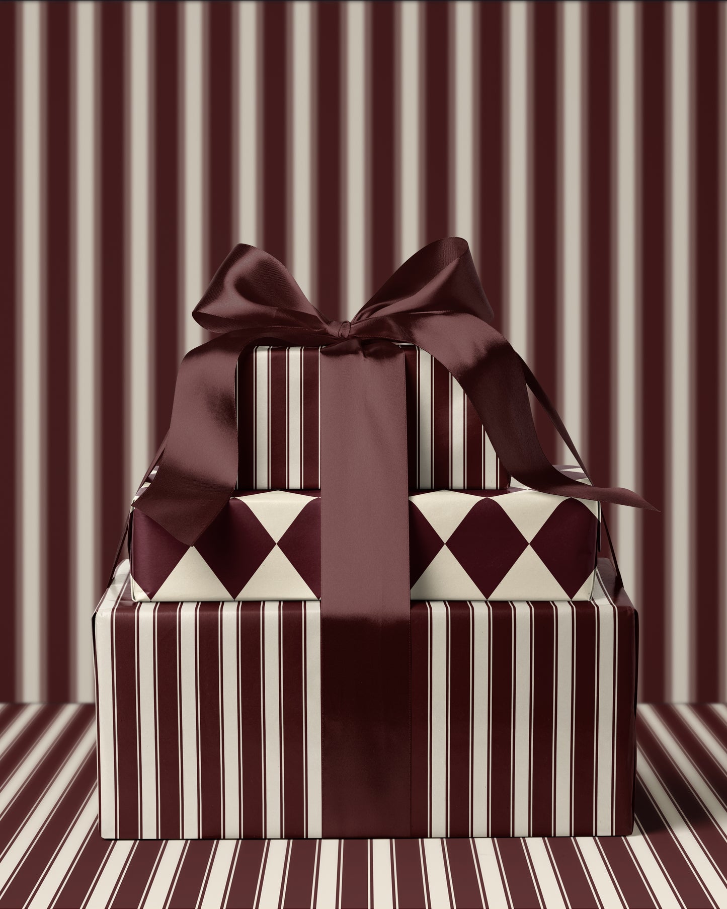 Red Gift Wrap. Christmas Gift Wrap Roll. Plaid Wrapping Paper Vintage Argyle Pattern Christmas Gift Wrap. Elegant Red Holiday Gift Wrap 