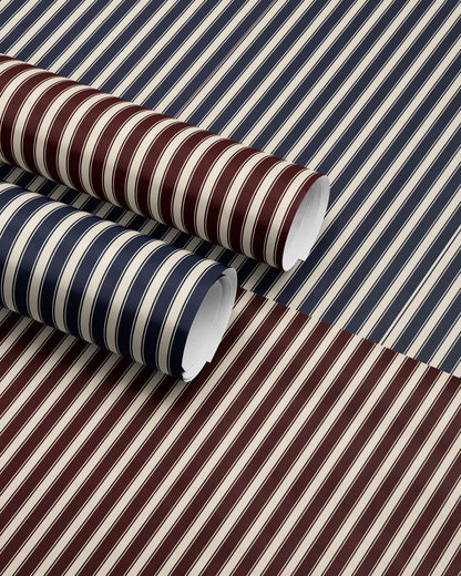 Classic REd Striped Christmas Wrapping Paper. Vintage Striped Holiday Gift Wrap. Elegant CHristmas Gift Wrap. Traditional Retro Gift Wrap paper 