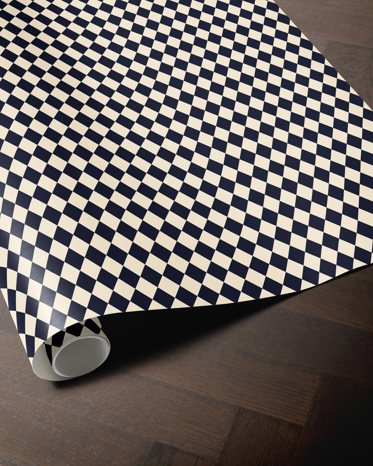 Blue Harlequin Diamond Wrapping Paper