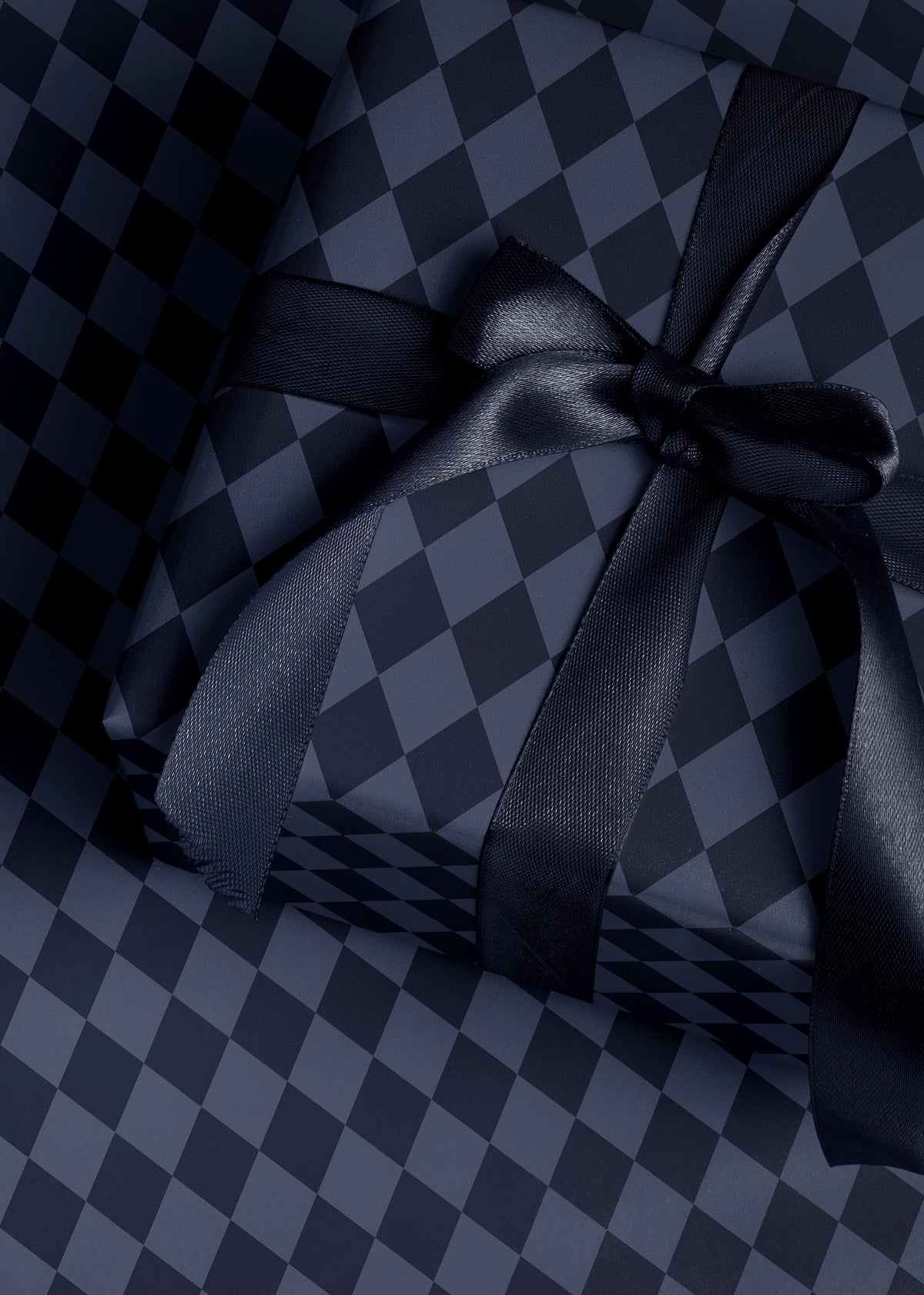 Blue Harlequin Wrapping Paper