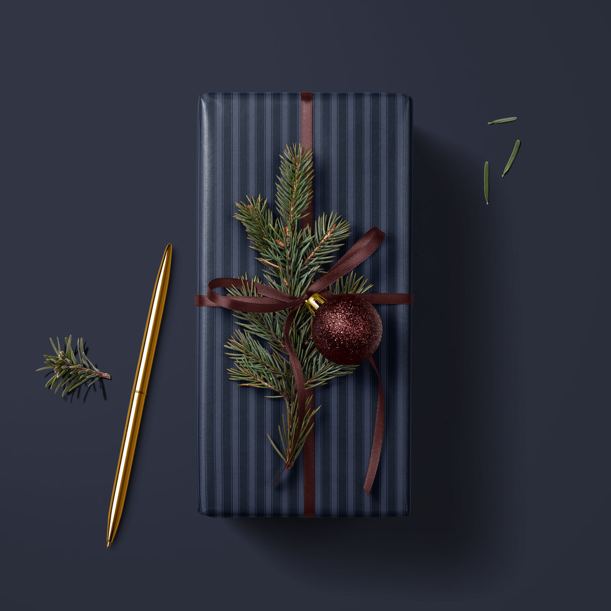 Blue Stripe Wrapping Paper