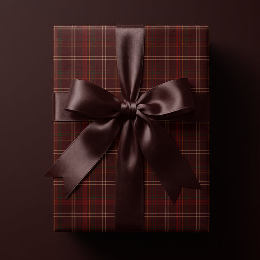 Classic Red Plaid Wrapping Paper