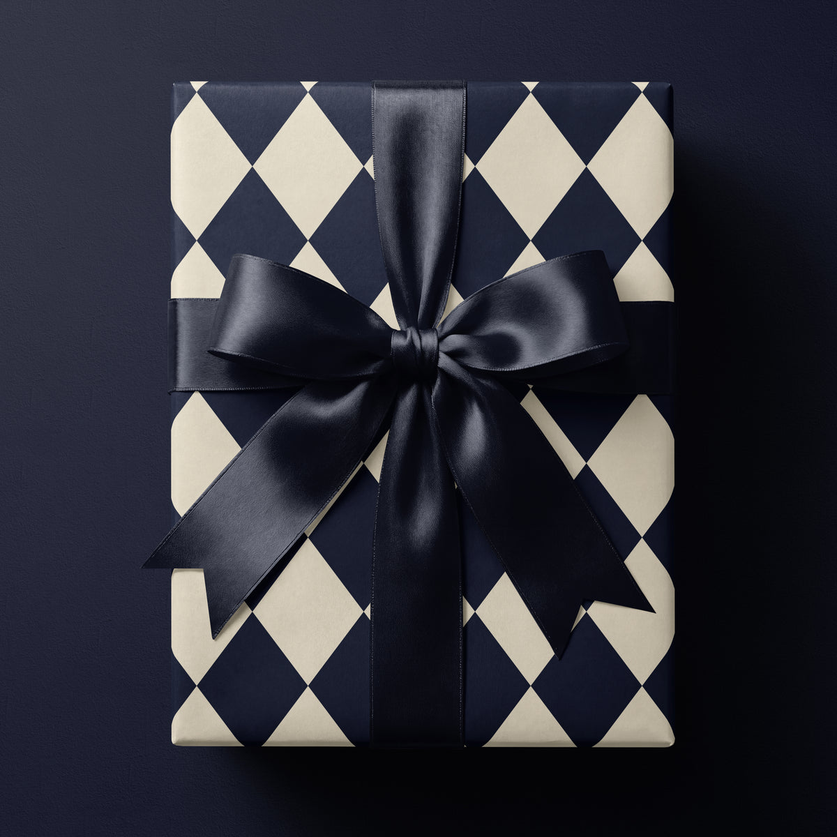 Blue Harlequin Wrapping Paper