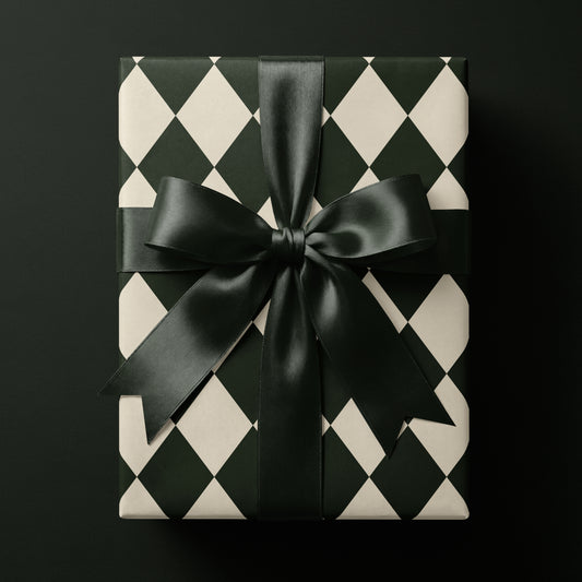 Green Harlequin Wrapping Paper