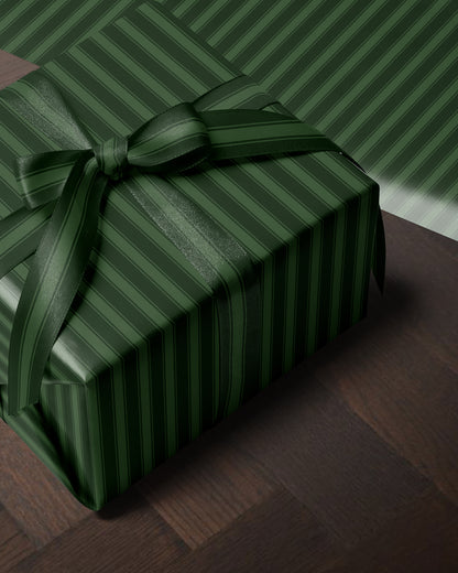 Green Stripe Wrapping Paper