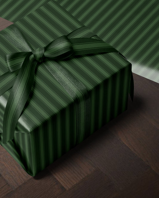 Green Stripe Wrapping Paper