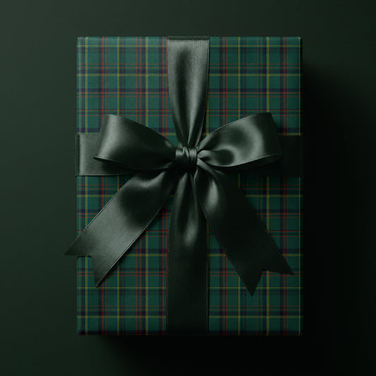 Green Plaid Tartan Gift Wrap