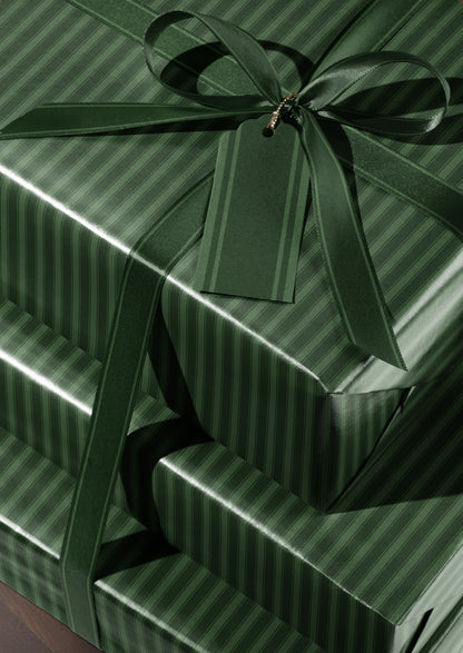 Green Stripe Wrapping Paper