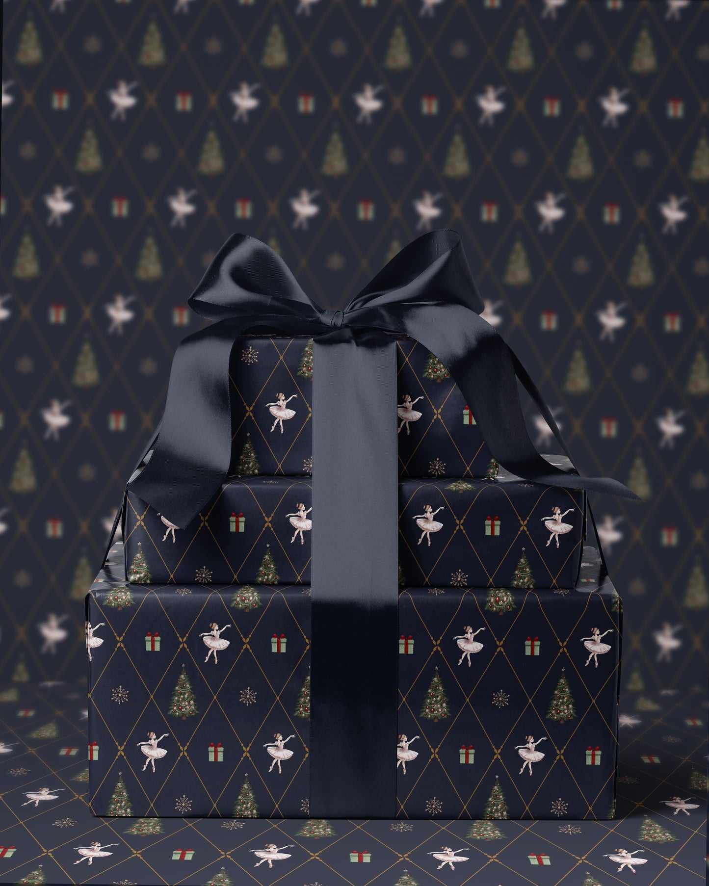 Ballerina Wrapping Paper Girl Gift Wrap Nutcracker Gift Wrap Elegant Christmas Gift Wrap Ballet Wrapping Paper Christmas Gift Wrap Girl PNavy Blue Christmas Gift Wrap 