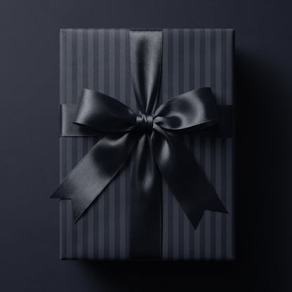 navy blue striped wrapping paper featuring classic vertical stripes in rich deep tones

