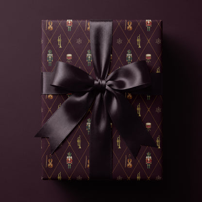 Purple Nutcracker Wrapping Paper