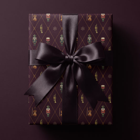 Purple Nutcracker Wrapping Paper