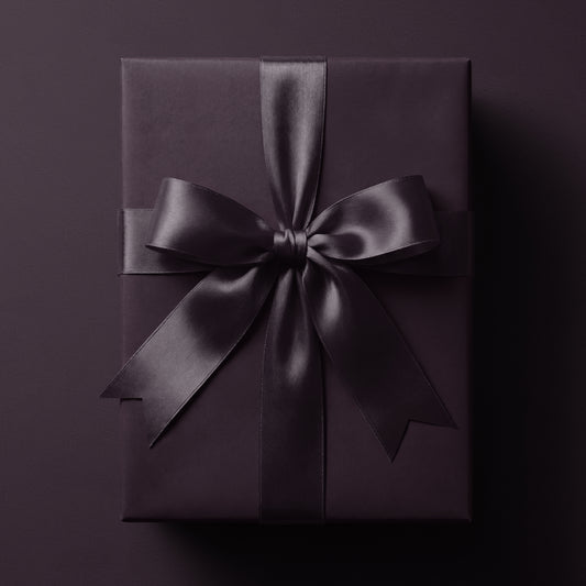 Solid plum wrapping paper in a rich deep purple tone by Mahomi Design
