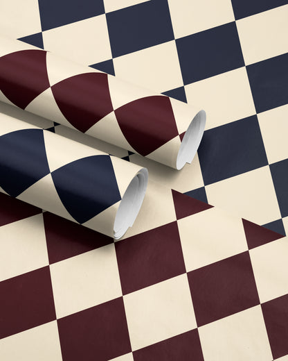 Blue Argyle Gift Wrap. Christmas Gift Wrap Roll. Plaid Wrapping Paper. Classic Christmas Paper. Elegant Christmas Gift Wrap. Blue Holiday Gift Wrap