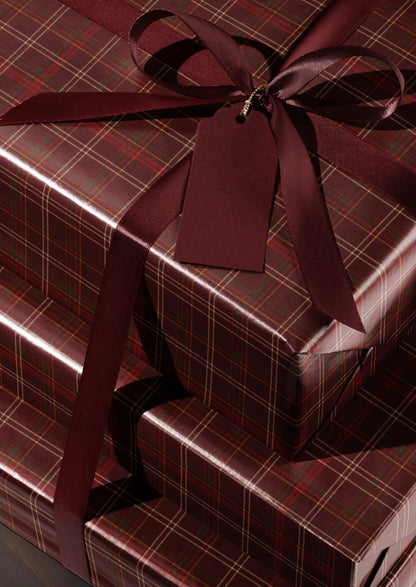 Traditional Christmas Plaid Wrapping Paper. Holiday Gift Wrap. Tartan Gift Wrap. Red Christmas Gift Wrap. Christmas Wrapping Paper Plaid
