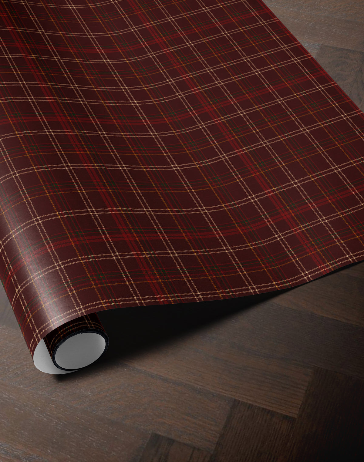 Traditional Christmas Plaid Wrapping Paper. Holiday Gift Wrap. Tartan Gift Wrap. Red Christmas Gift Wrap. Christmas Wrapping Paper Plaid
