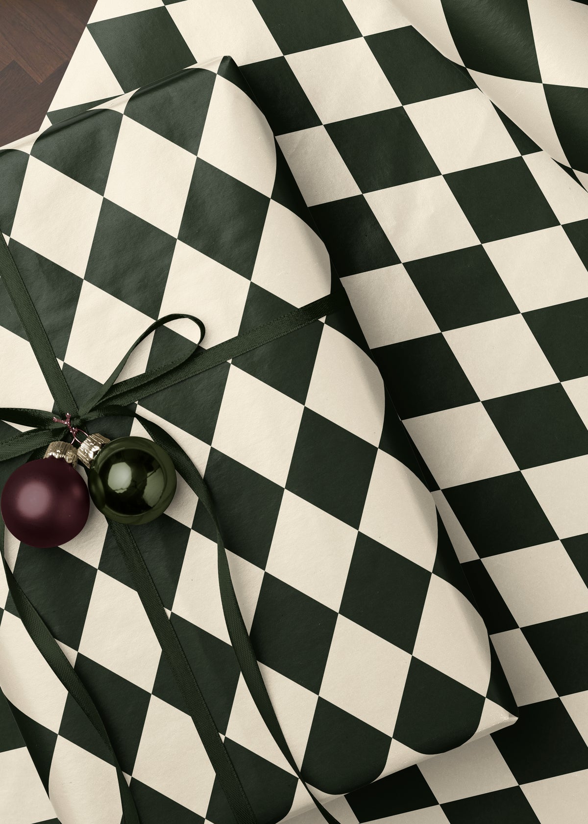 Green Harlequin Wrapping Paper