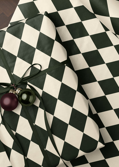 Green Harlequin Wrapping Paper