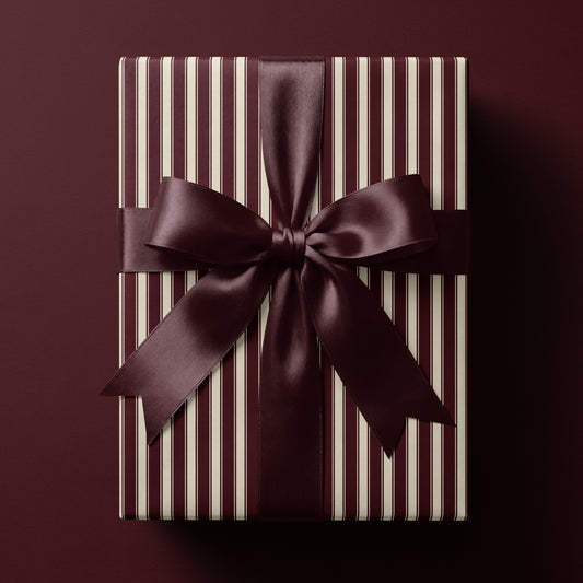 Red Striped Wrapping Paper