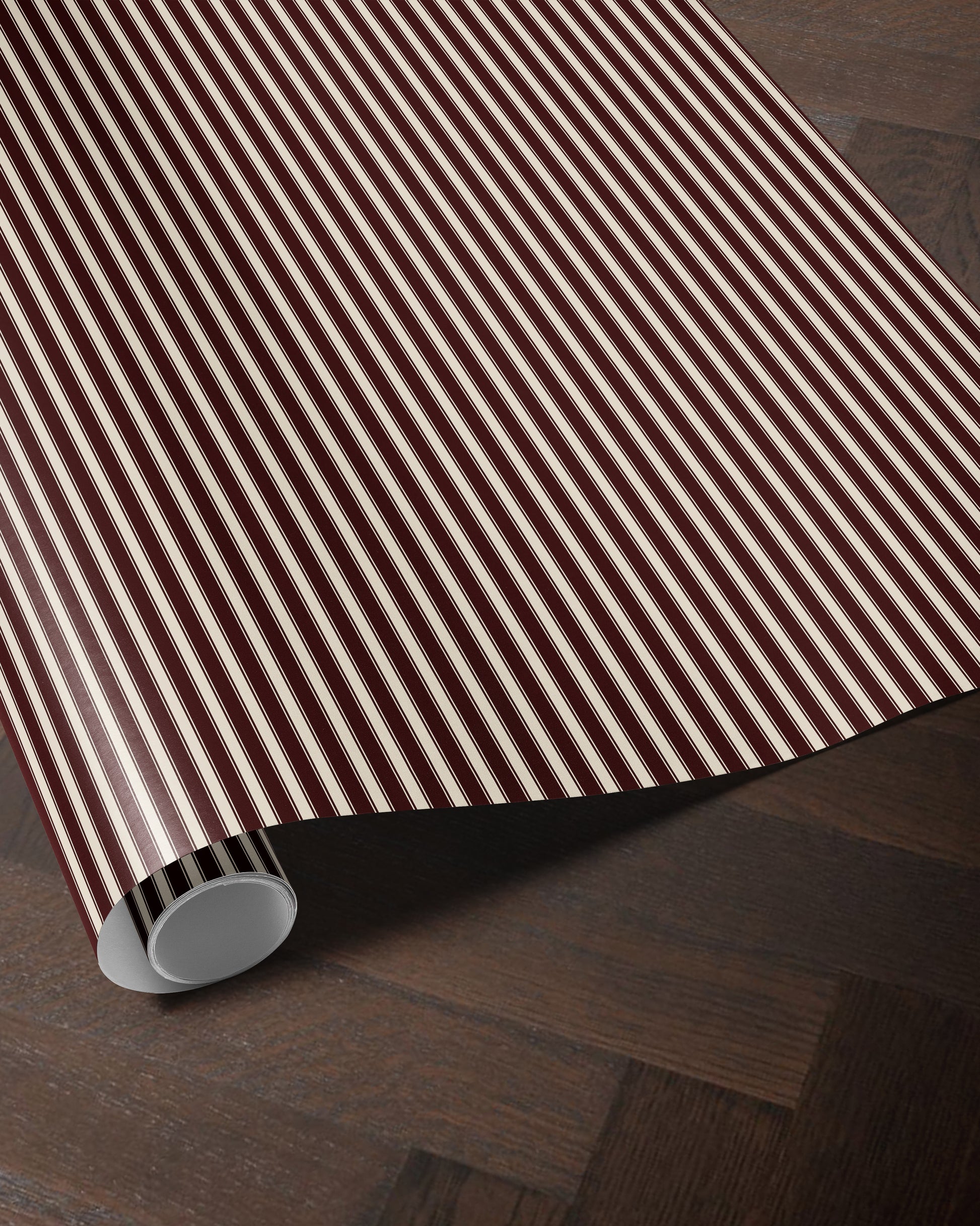 Classic REd Striped Christmas Wrapping Paper. Vintage Striped Holiday Gift Wrap. Elegant CHristmas Gift Wrap. Traditional Retro Gift Wrap paper 