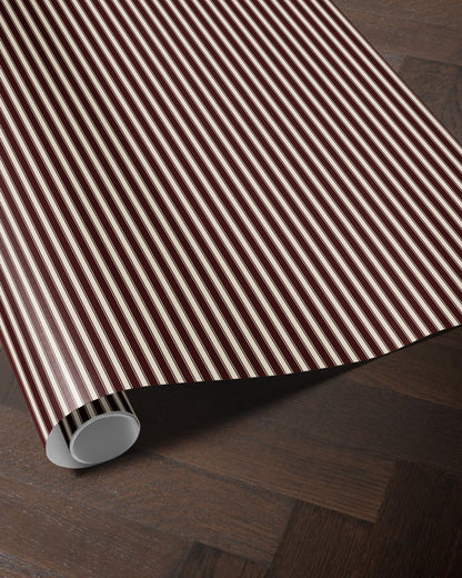 Classic REd Striped Christmas Wrapping Paper. Vintage Striped Holiday Gift Wrap. Elegant CHristmas Gift Wrap. Traditional Retro Gift Wrap paper 