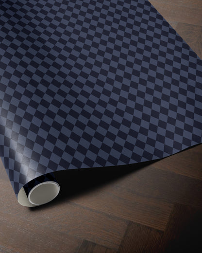 Blue Harlequin Wrapping Paper