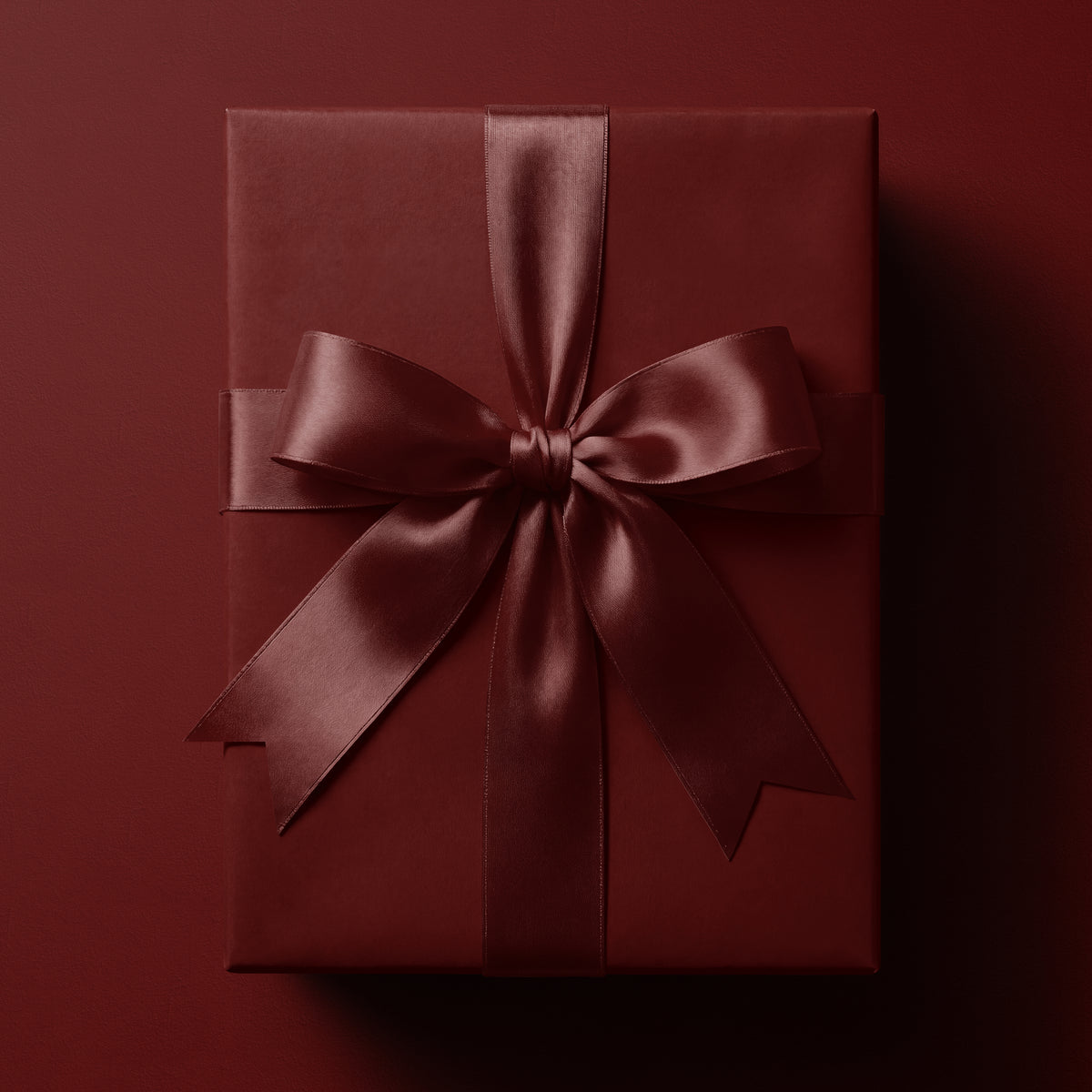 Solid wine red wrapping paper in a rich deep red tone by Mahomi Design
